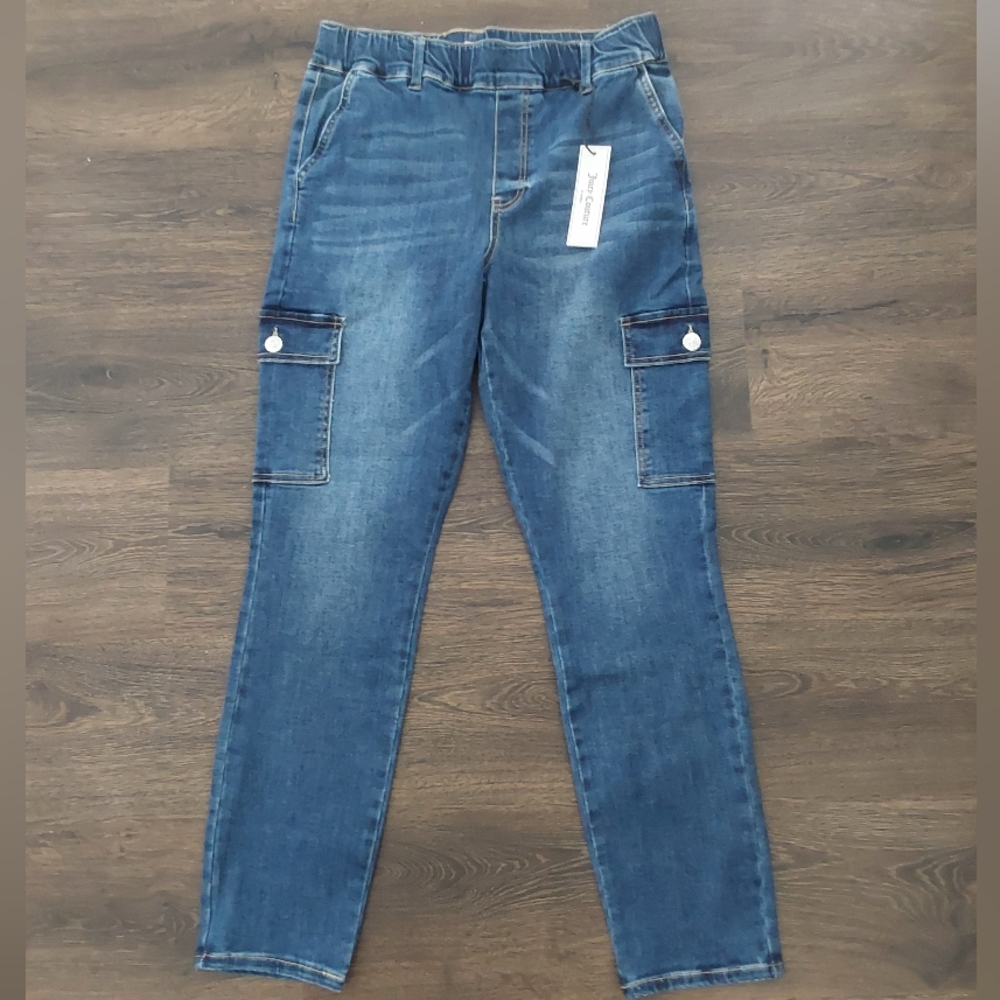 Juicy Couture Blue Relaxed Cargo Jeans